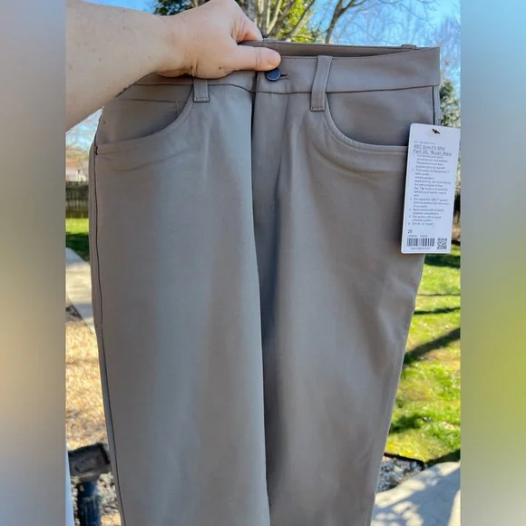 Lululemon ABC Slim Fit 5 Pkt Pant Sz 28 Warpstreme Warm Ash Gray